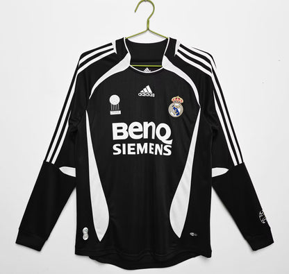 Retro real madrid 2006/2007 Away Long Sleeve Football Jersey