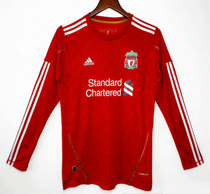 Retro Liverpool 2010/2012 Home Long Sleeve Football Jersey