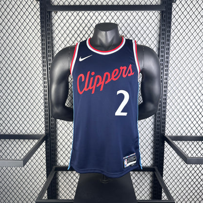 Los Angeles Clippers Blue #2 LRONARD NBA Season Jerseys 2025