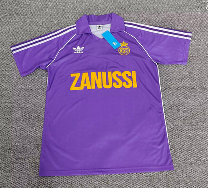 Retro real madrid 1984/1985 Away Fan Version Football Jersey