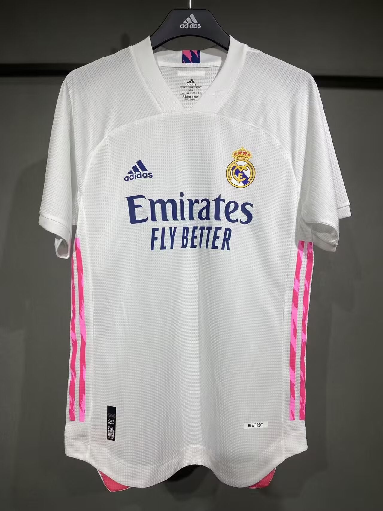Retro real madrid 2020/2021 Home Player Version Football Jersey
