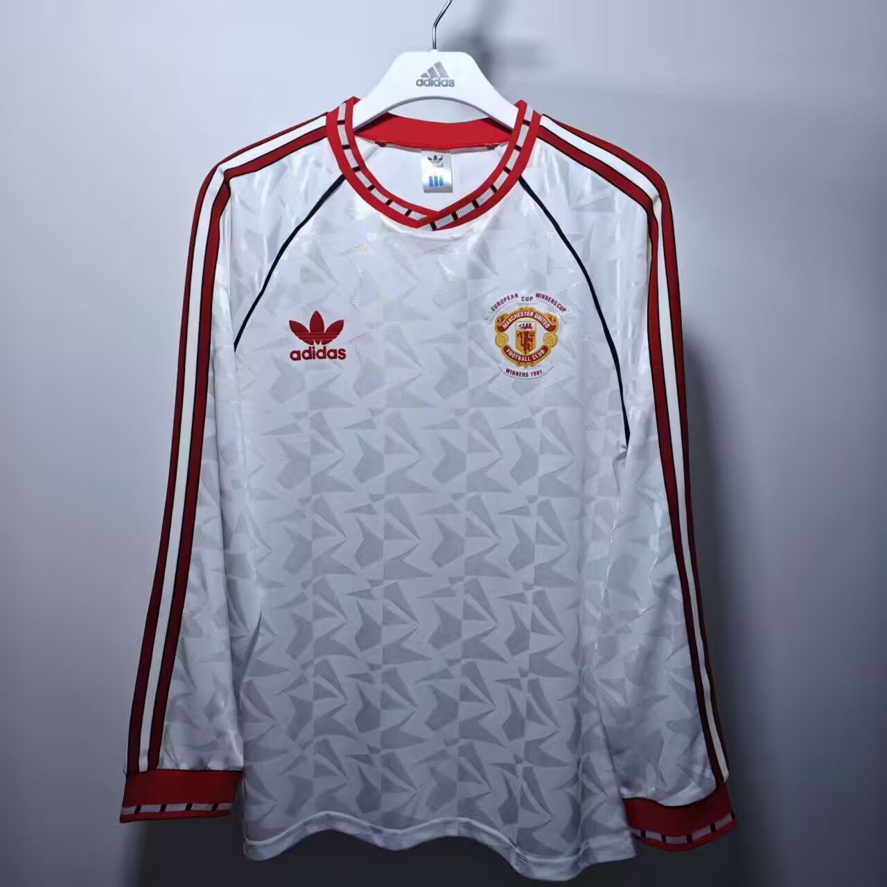 Retro Manchester United 1990/1991 Long Sleeve Football Jersey