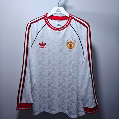 Retro Manchester United 1990/1991 Long Sleeve Football Jersey