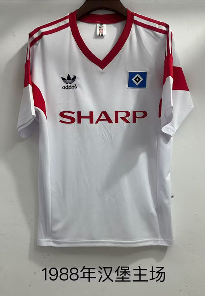 Retro Hamburger SV 1988 Home Fan Version Football Jersey