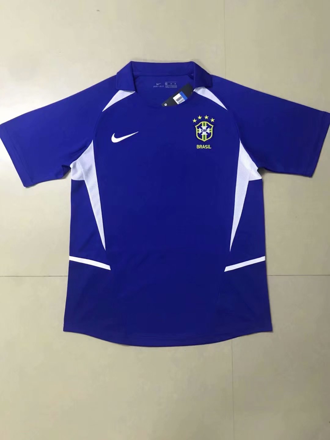 Retro Brazil 2002 Away Football Jersey