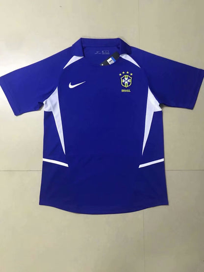 Retro Brazil 2002 Away Football Jersey