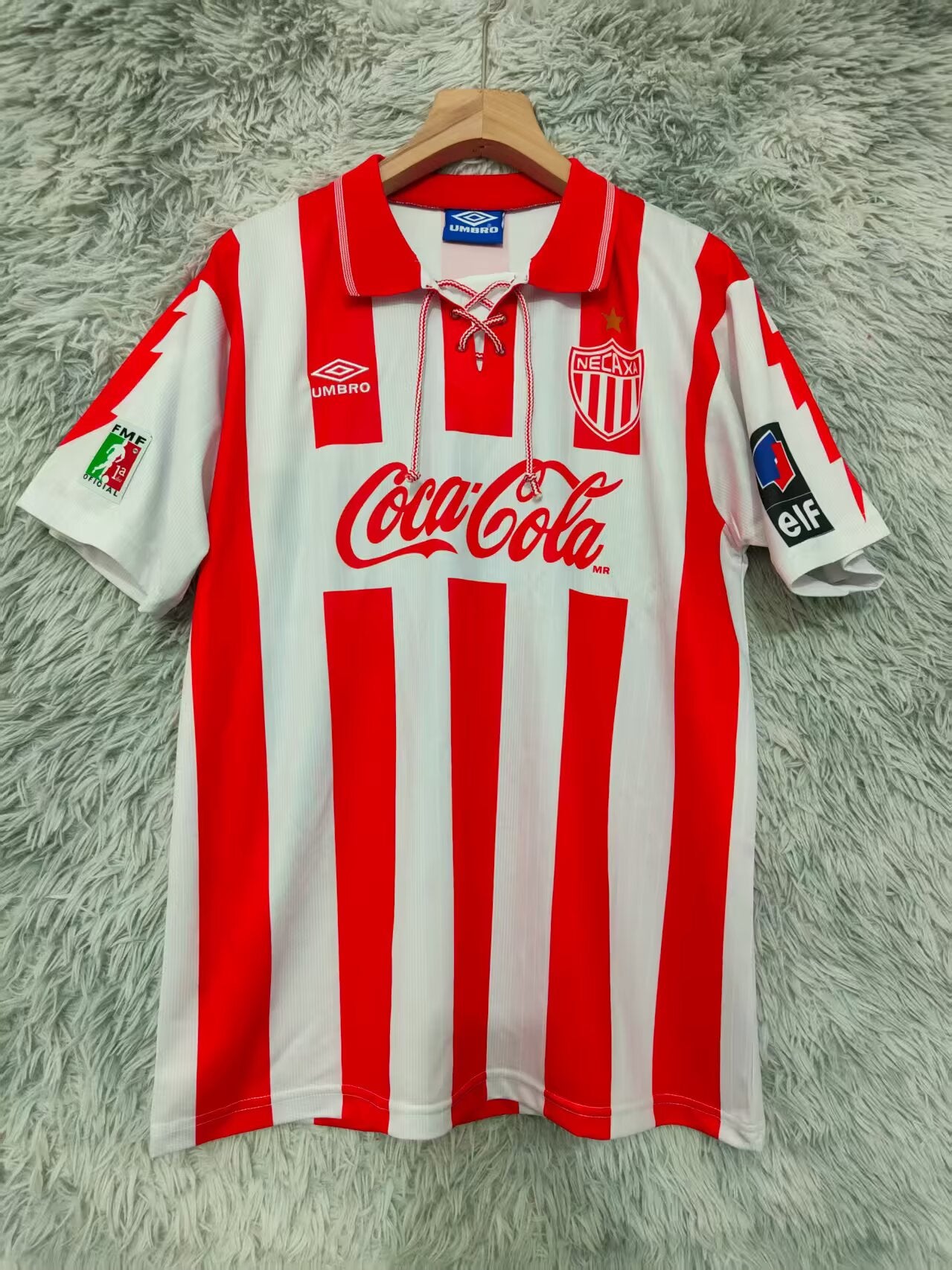 Retro Necaxa 1995/1996 Home Fan Version Football Jersey