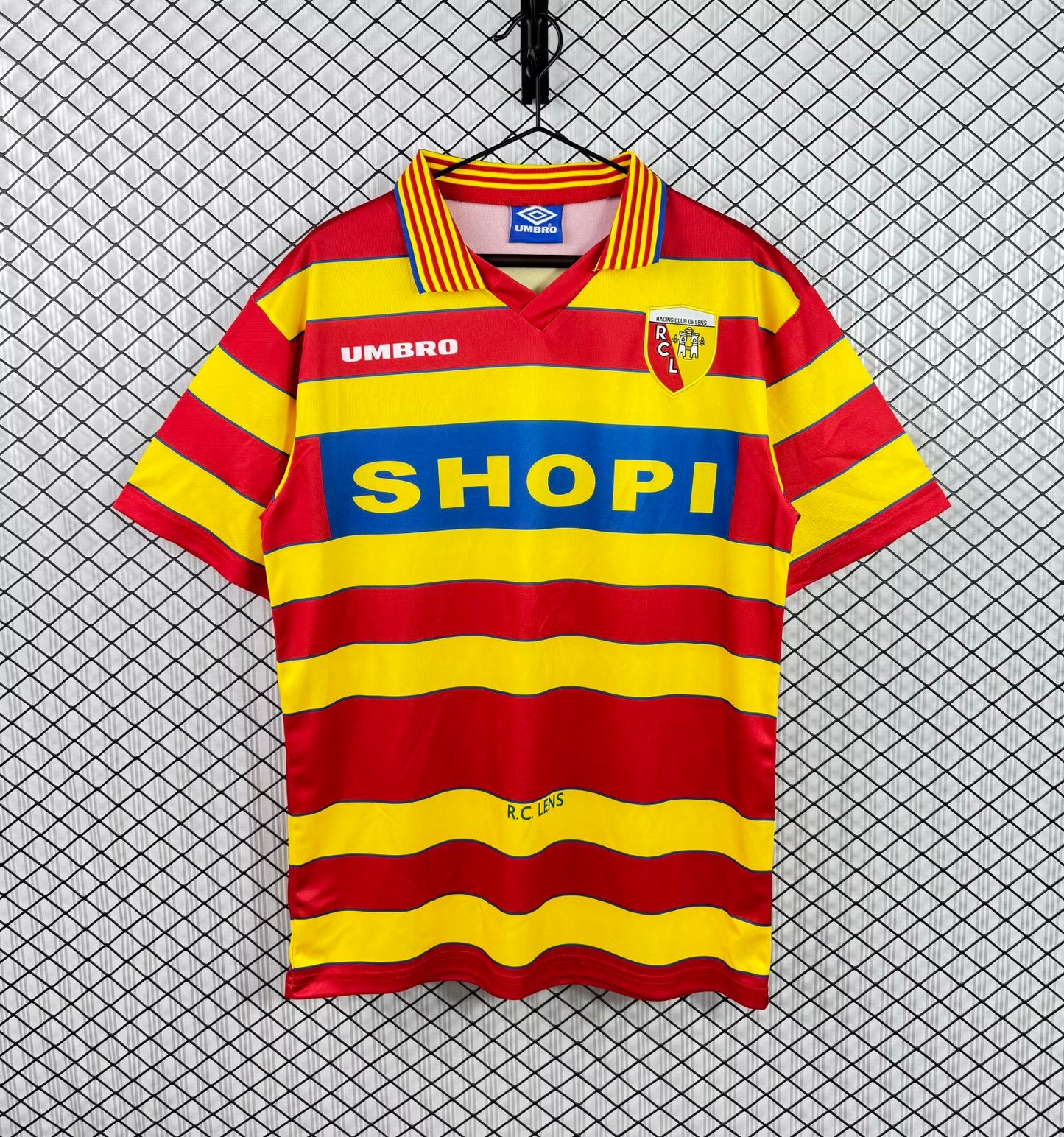 Retro RC Lens 1996/1997 Home Fan Version Football Jersey