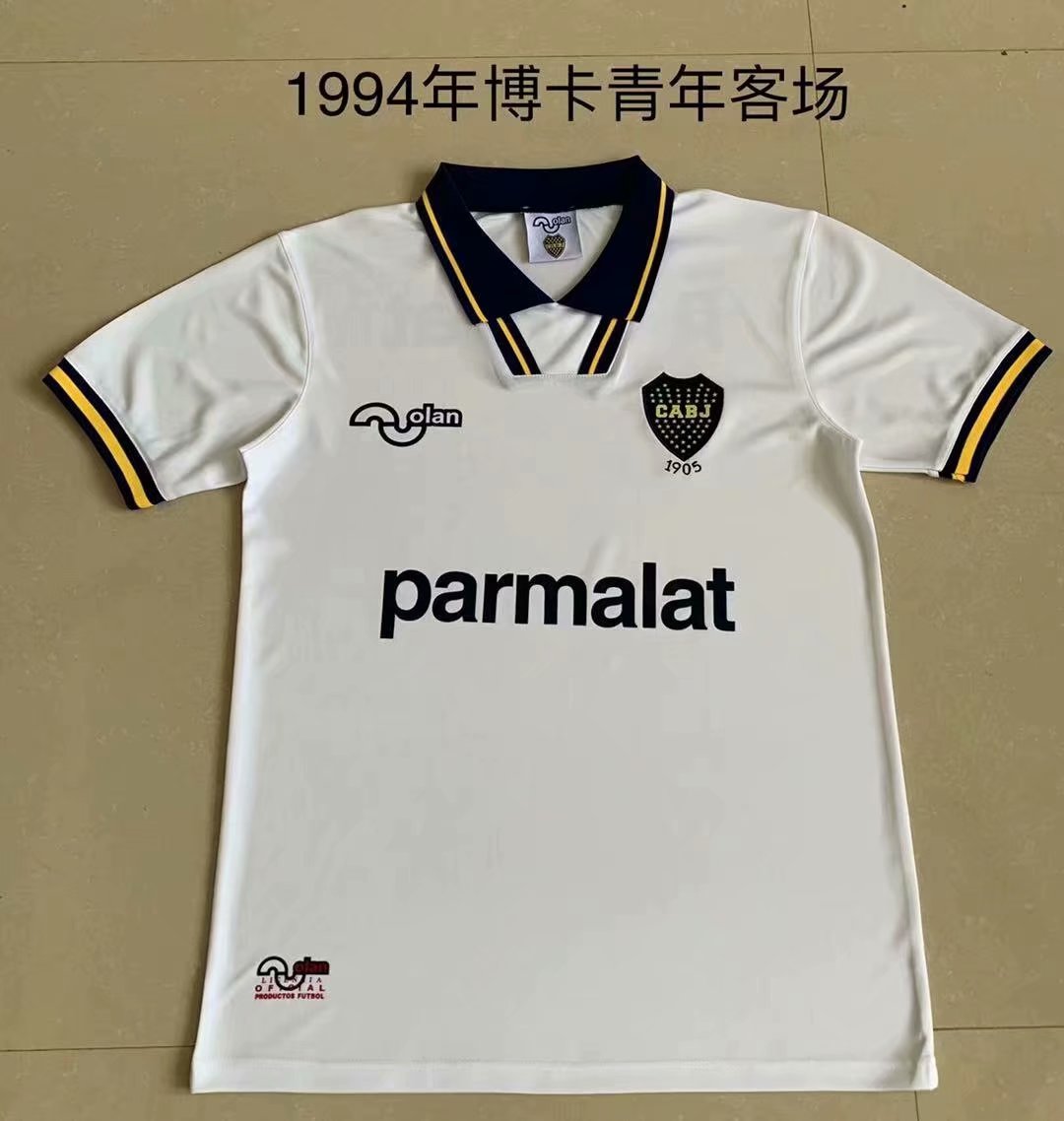 Retro Boca 1994 Away Fan Version Football Jersey
