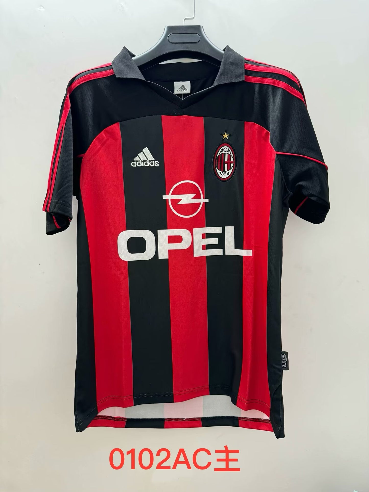 Retro AC Milan 2000/2002 Home Fan Version Football Jersey