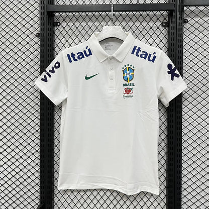 Brazil Polo White Jersey 2026-2027
