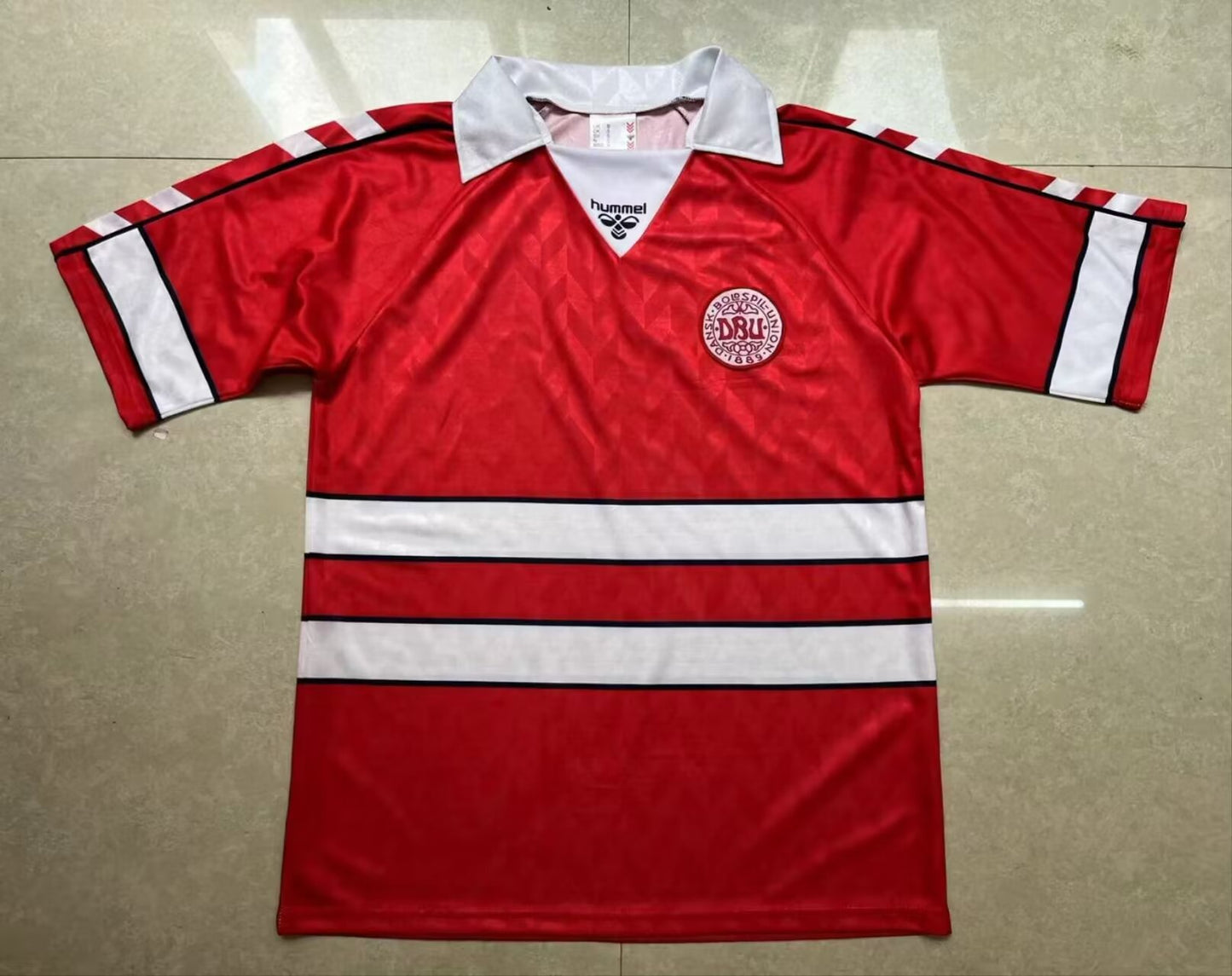 Retro Denmark 1988 Home Fan Version Football Jersey