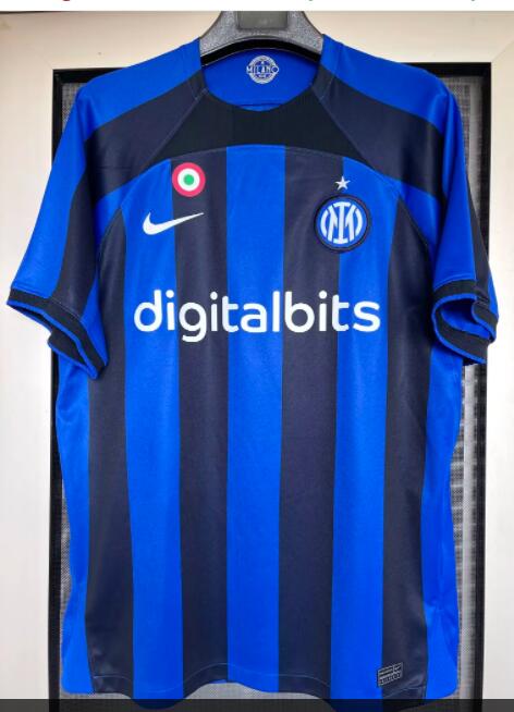 Inter Milan 2022/2023 Home Fan Version Football Jersey