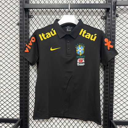 Brazil Polo Black Jersey 2026-2027