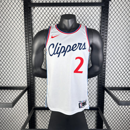 Los Angeles Clippers White #2 LRONARD NBA Season Jerseys 2025