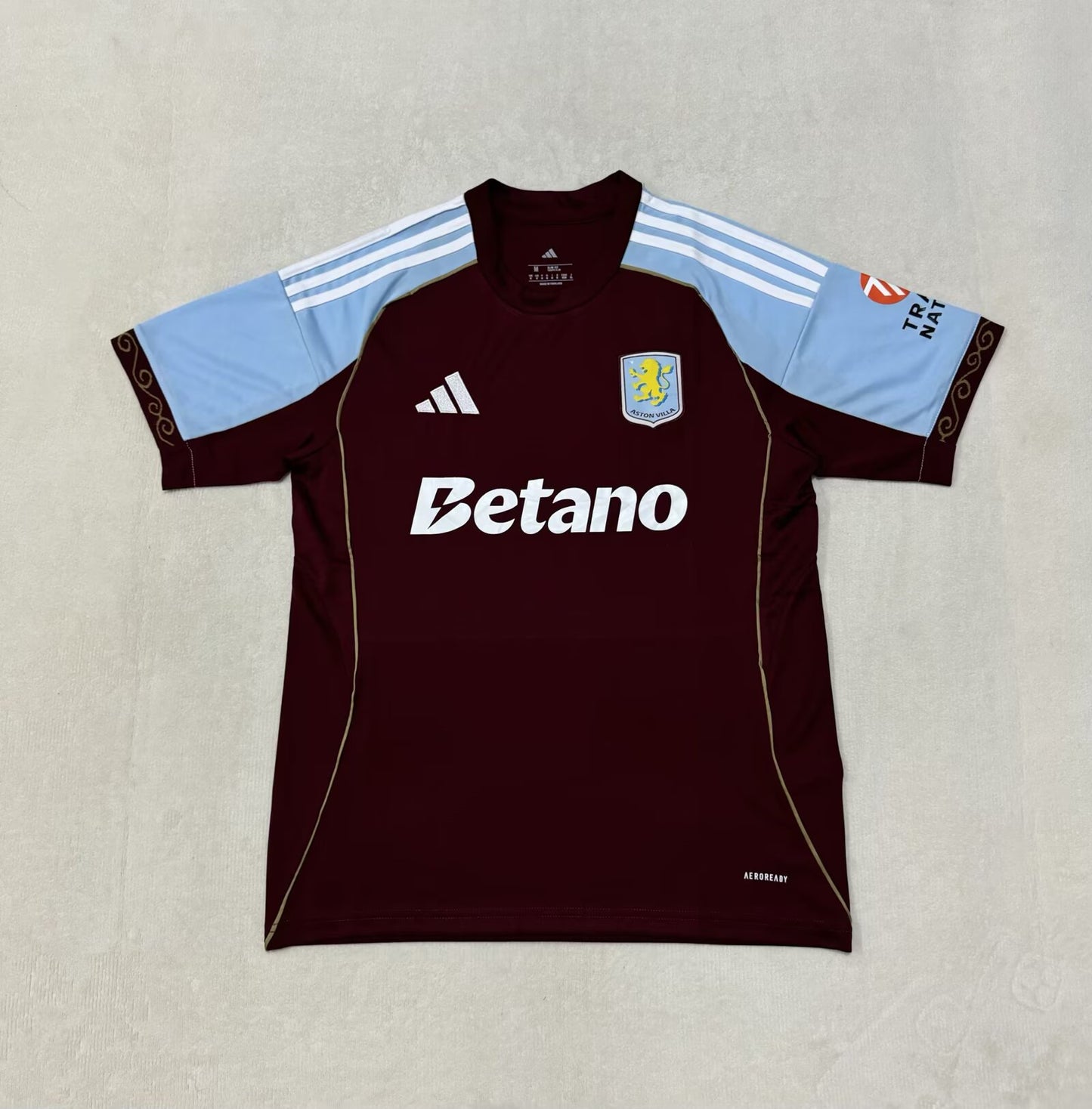 Aston Villa 2025/2026 Home Fan Version Football Jersey