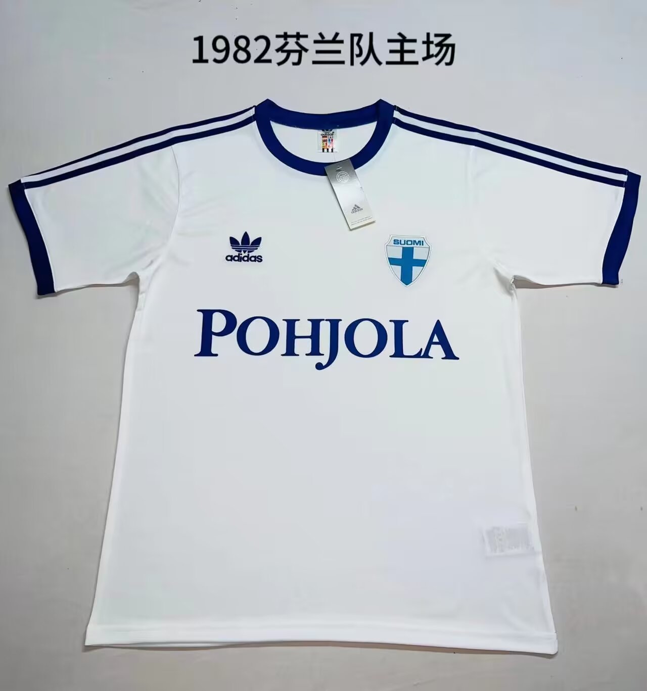 Retro Finland 1982 Home Football Jersey