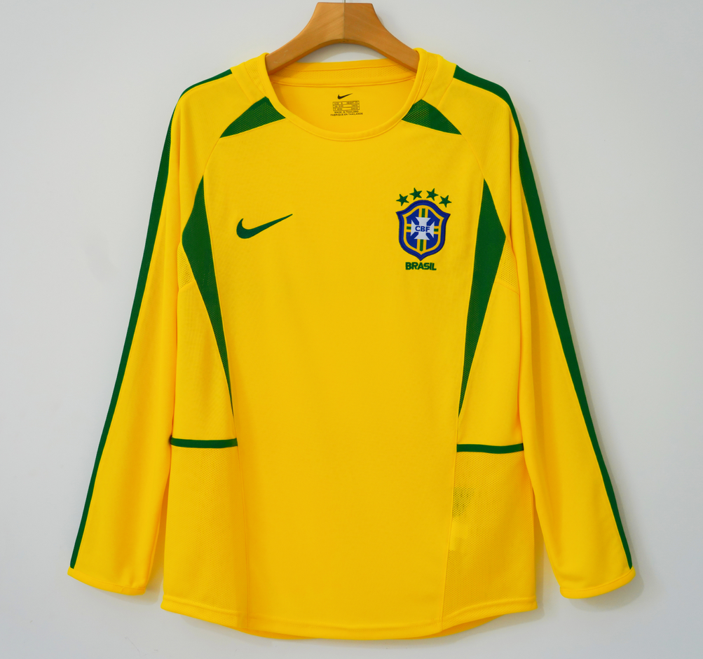 Retro Brazil 2002 Home Football Jersey