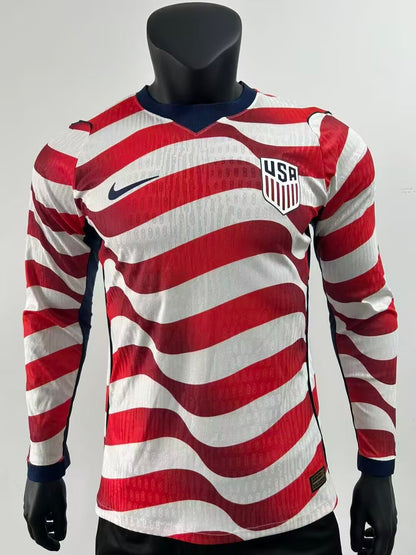 Usa Home Long SleevePlayer Jersey 2026-2027