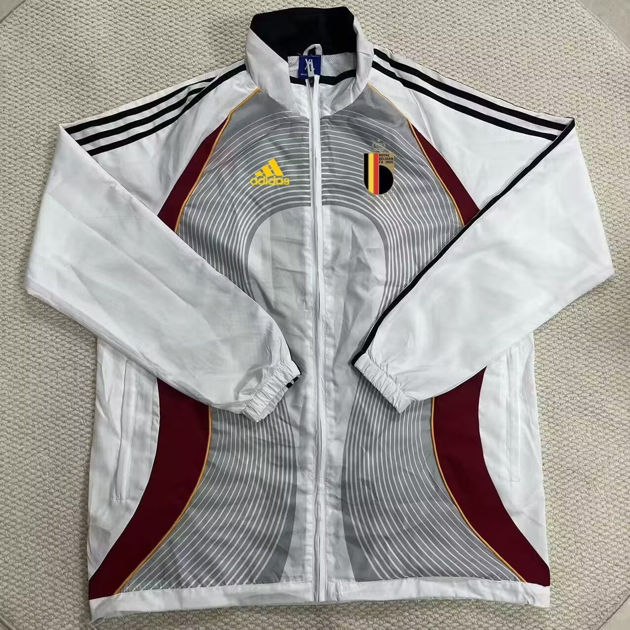 Belgium Windbreaker White Red Jersey 2026-2027