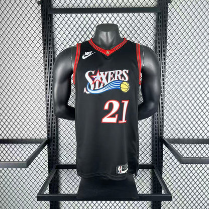 Philadelphia 76ers Retro Black #21 EMBIID NBA Season Jerseys 2026