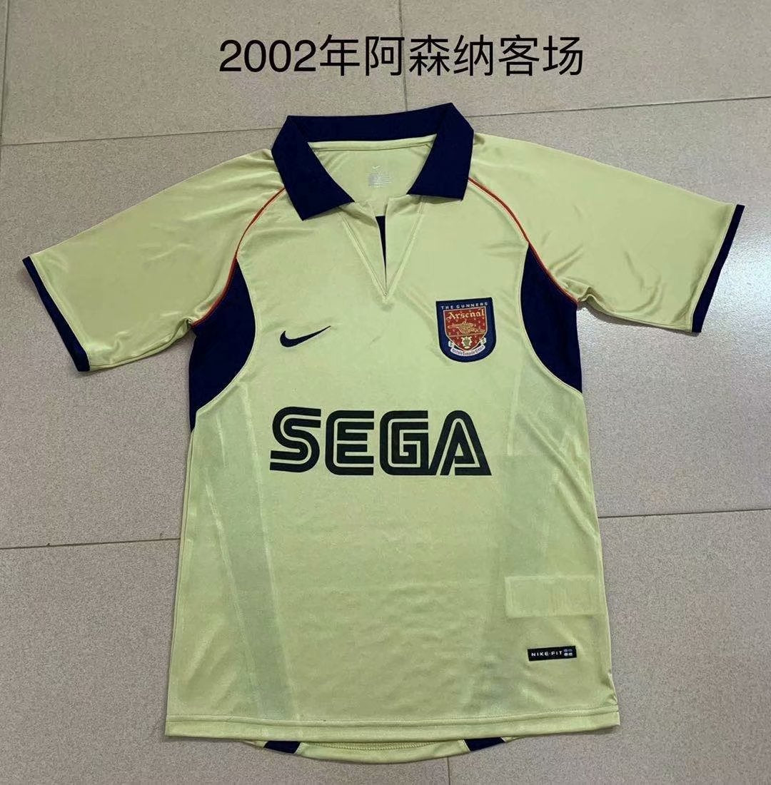 Retro Arsenal 2002 Away Football Jersey