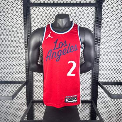Los Angeles Clippers Red #2 LRONARD NBA Season Jerseys 2025