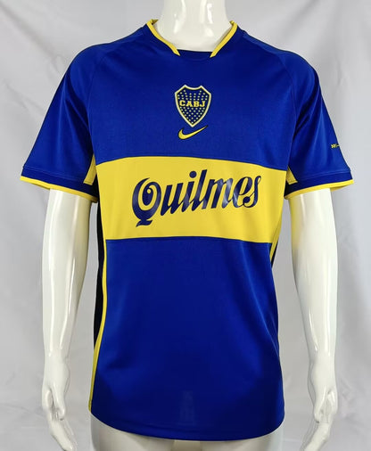 Retro Boca 2001/2002 Home Fan Version Football Jersey