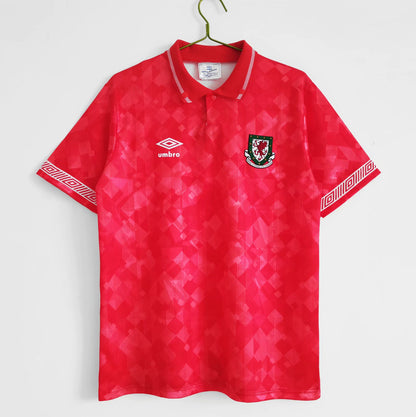 Retro Wales 1990/1992 Home Football Jersey