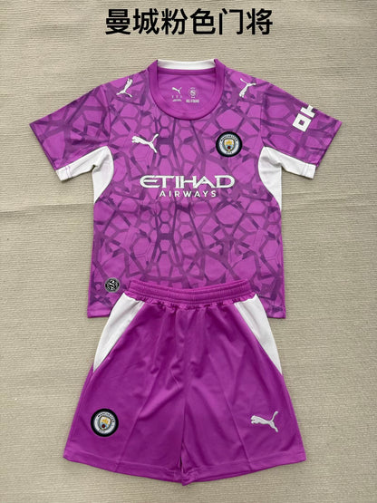 Manchester City 2026/2027 Kids Goalkeeper Fan Version Football Jersey