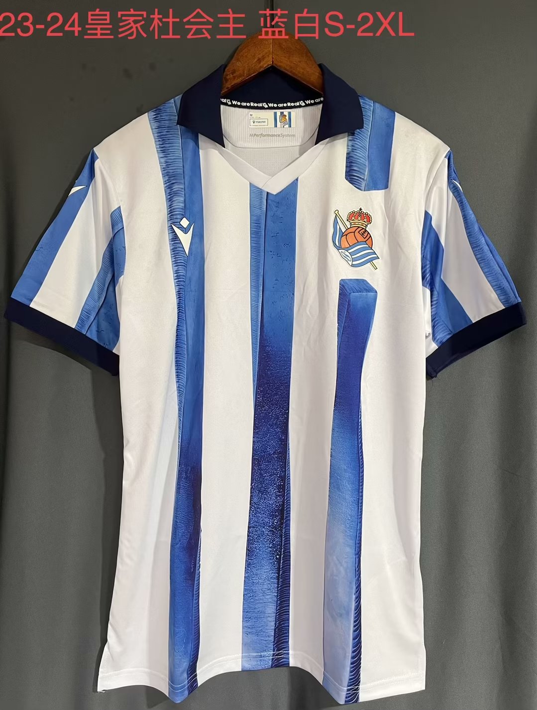 Real Sociedad 2023/2024 Home Fan Version Football Jersey