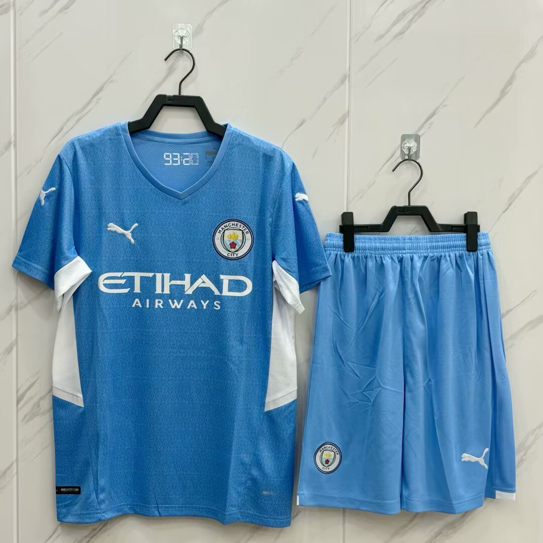 Manchester City 2021/2022 Home Fan Version Football Jersey