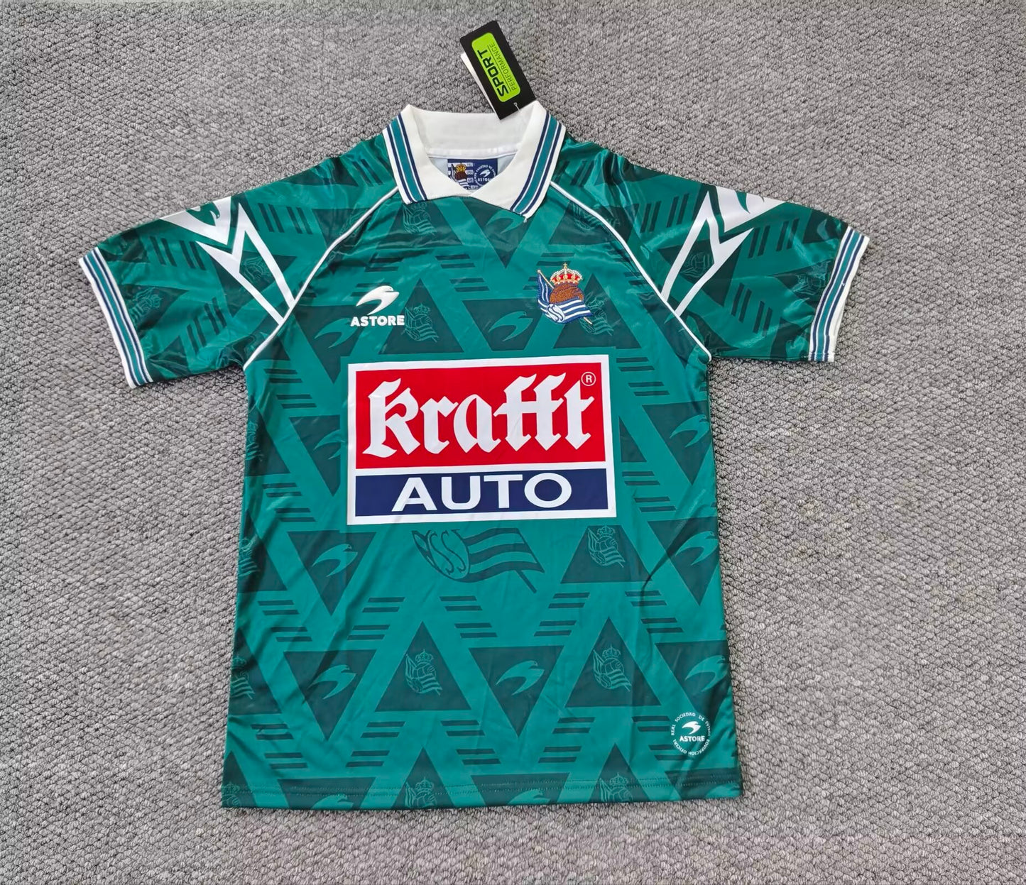 Retro Real Sociedad 1995/1996 Away Fan Version Football Jersey