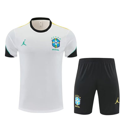 Brazil Training Sets White (Kids And Man 16-2XL) Jersey 2026-2027