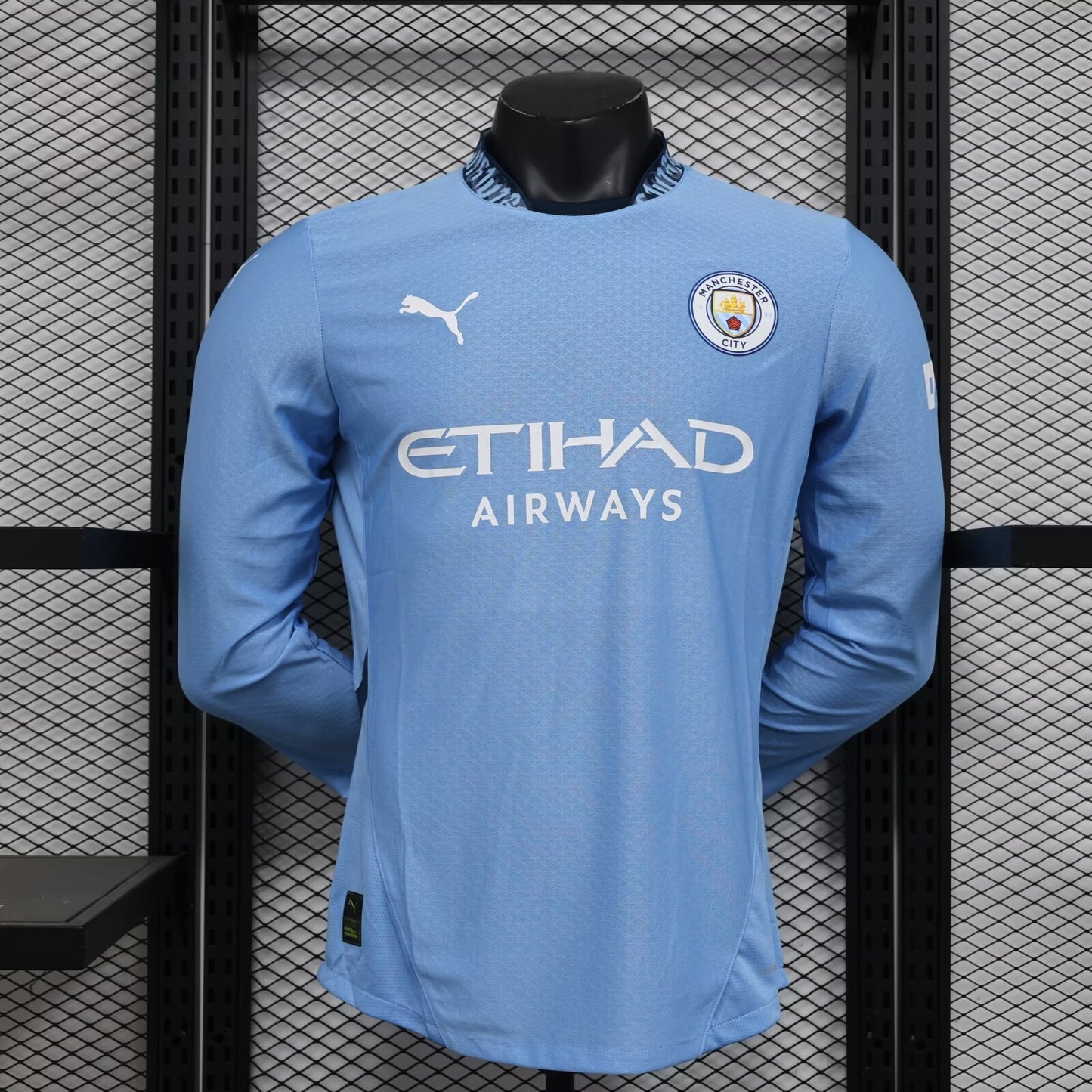 Manchester City 2024/2025 Home Long Sleeve Player Version Football Jersey