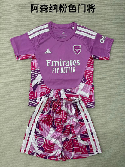 Arsenal 2026/2027 Kids Goalkeeper Fan Version Football Jersey