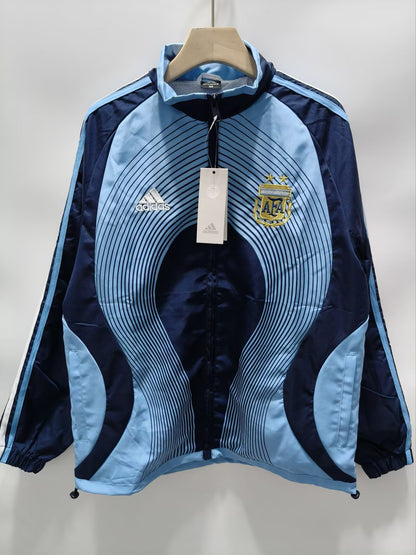 Argentina Windbreaker White Blue Jersey 2026-2027