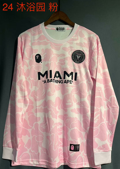 Inter Miami CF Special Edition 2024/2025 Long Sleeve Fan Version Football Jersey