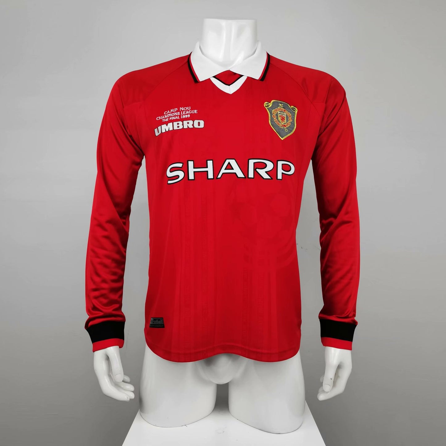 Retro Manchester united 1999/2000 Home Long Sleeve Football Jersey