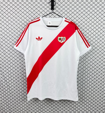Retro Rayo Vallecano 1977/1979 Home Fan Version Football Jersey