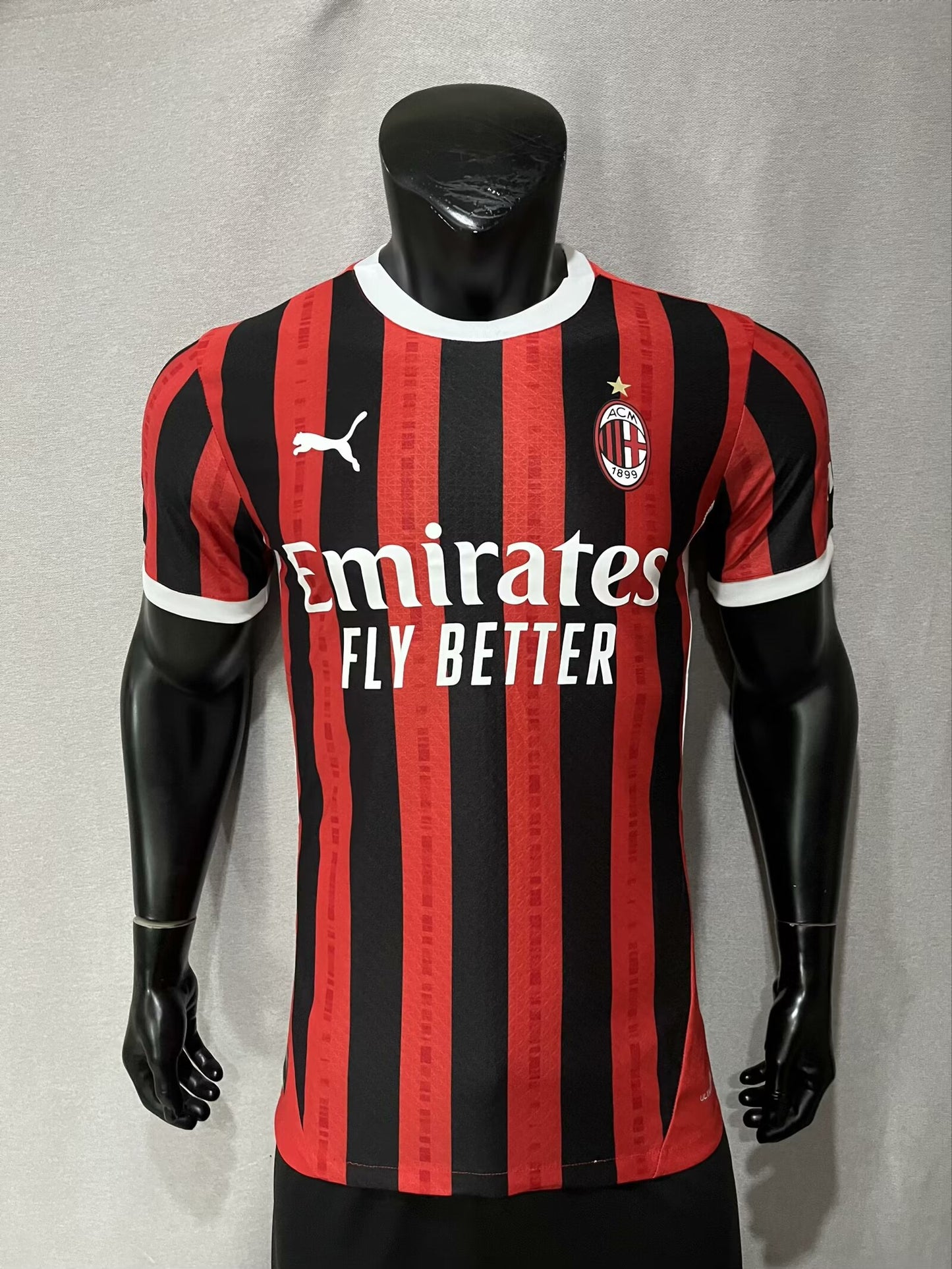 AC Milan 2024/2025 Home Player Version Football Jersey