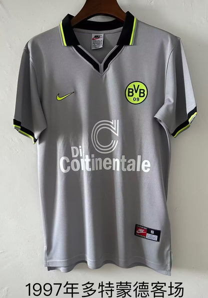 Retro Borussia Dortmund 1997 Away Fan Version Football Jersey