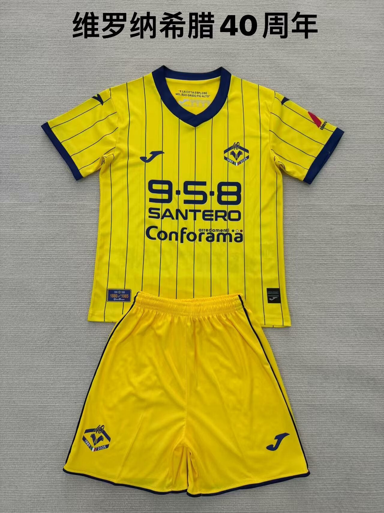 Verona 2025/2026 Kids Fan Version Football Jersey