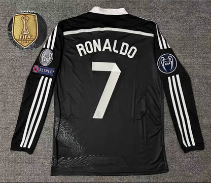 Retro Real Madrid 2014/2015 Kids Third Away Long Sleeve Football Jersey