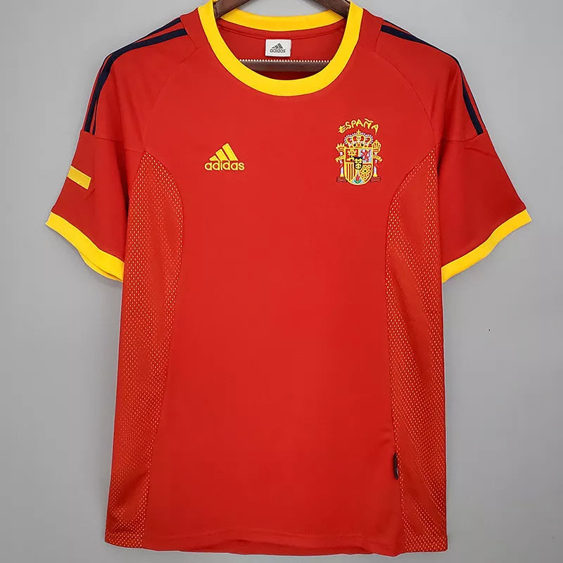 Retro Spain 2002 Home Football Jersey