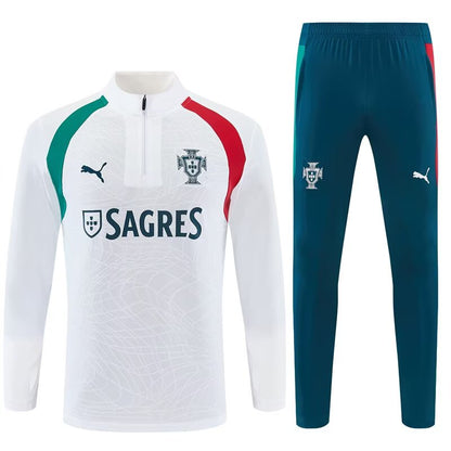 Portugal Training Tracksuit White Kits (KIDS-MAN ) 2026-2027 (10-2xl)