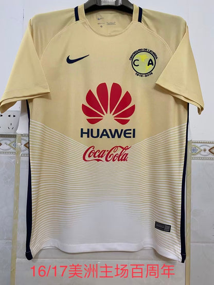Club America 2016/2017 Home Fan Version Football Jersey