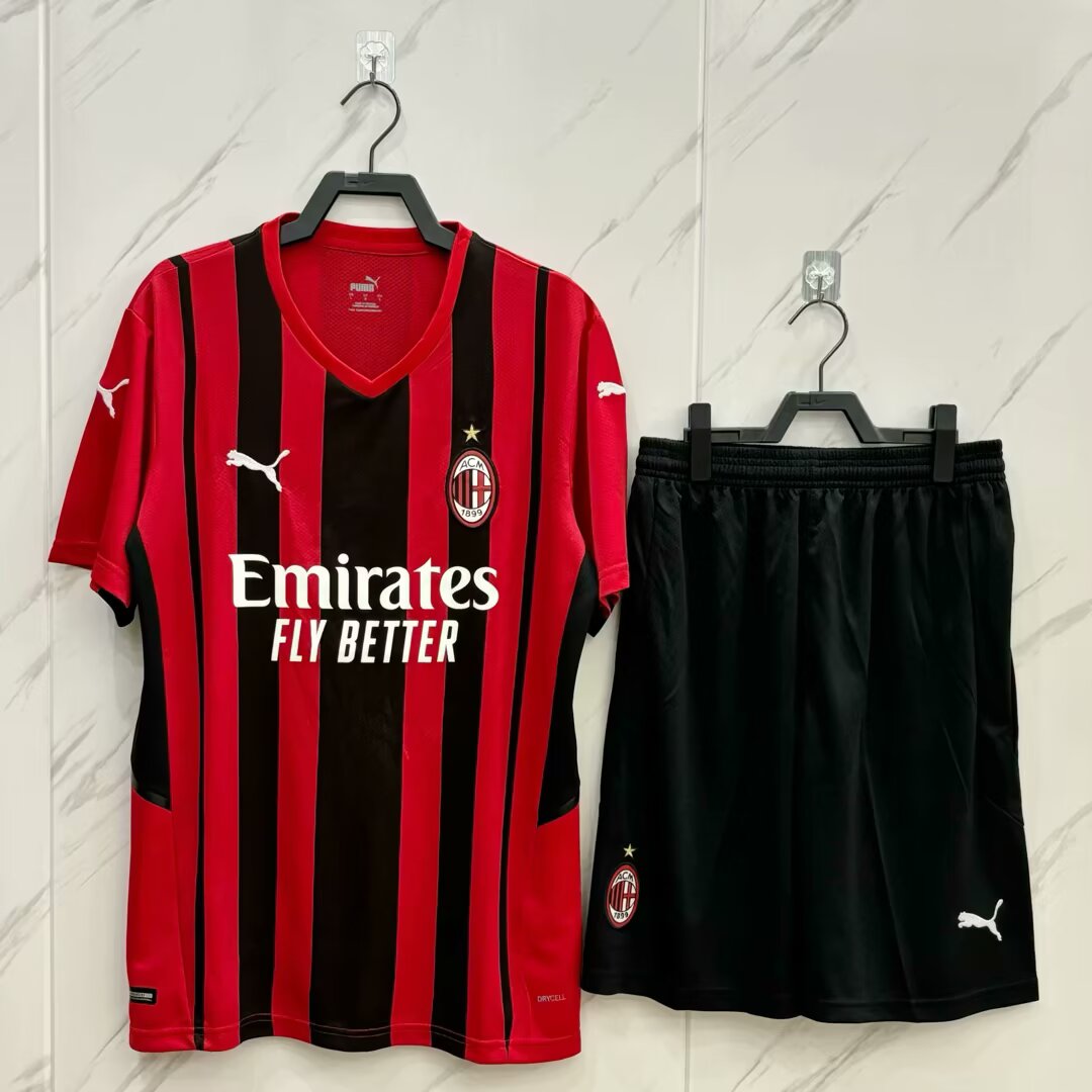 AC Milan 2021/2022 Home Fan Version Football Jersey