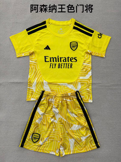 Arsenal 2026/2027 Kids Goalkeeper Fan Version Football Jersey