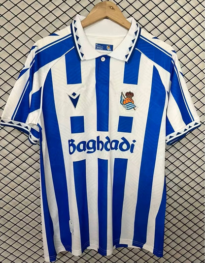 Retro Real Sociedad 2025/2026 Home Fan Version Football Jersey